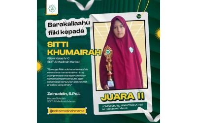 JUARA II MAPEL PPKN TINGKAT SD SE KAB MAROS